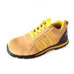 Genuine leather Yellow Steel Toe Shoes Lightweight S3 Safety Boots