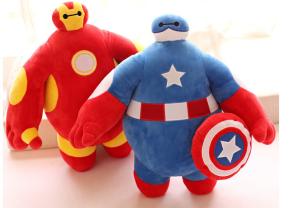 Quality Big Hero Cartoon Plush Toys Avengers Assemble 20cm 30cm 50cm wholesale