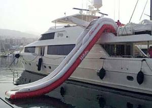 Quality Giant Inflatable Water Slide , Inflatable Water Amusement Equipment, Yacht Slide wholesale