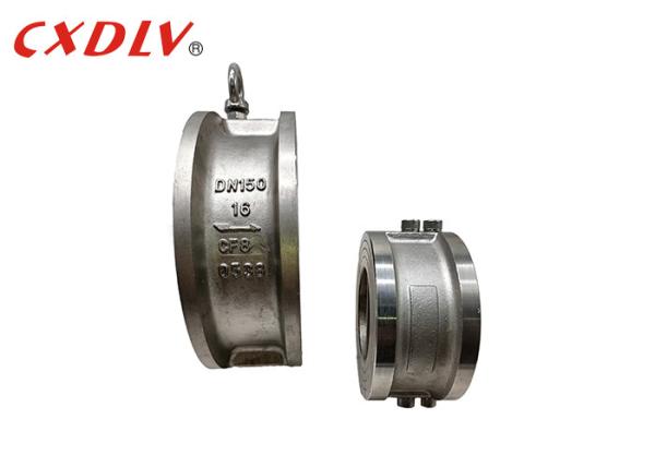 H77X-150LB Wafer Dual Plate Check Valve Stainless Steel Soft Seat EPDM Metal DIN