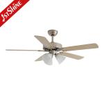 52 Inch Dimmable 3 Color Light Ceiling Fan With Light Indoor Plywood Blade