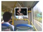 Metal 15.6 Inch Bus TV LCD LED Monitor For Advertising Video Signage Display 12V