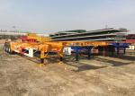 Carbon Mn Steel Flatbed Semi Truck Semi Trailer Truck 12600*3000mm