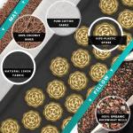 Patent Design Natural Linen Acupressure Mat Foot Shakti Plastic Spikes Massage