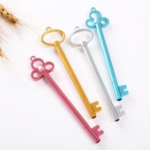 Quality Key Shaped Creative Neutral Pen 0.5mm Candy Color Plastic Gel Pen For Student wholesale