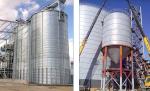 25D Roof Height Metal Grain Storage Containers For Starch Food Products