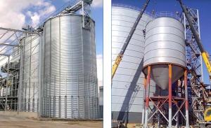 Quality 25D Roof Height Metal Grain Storage Containers For Starch Food Products wholesale