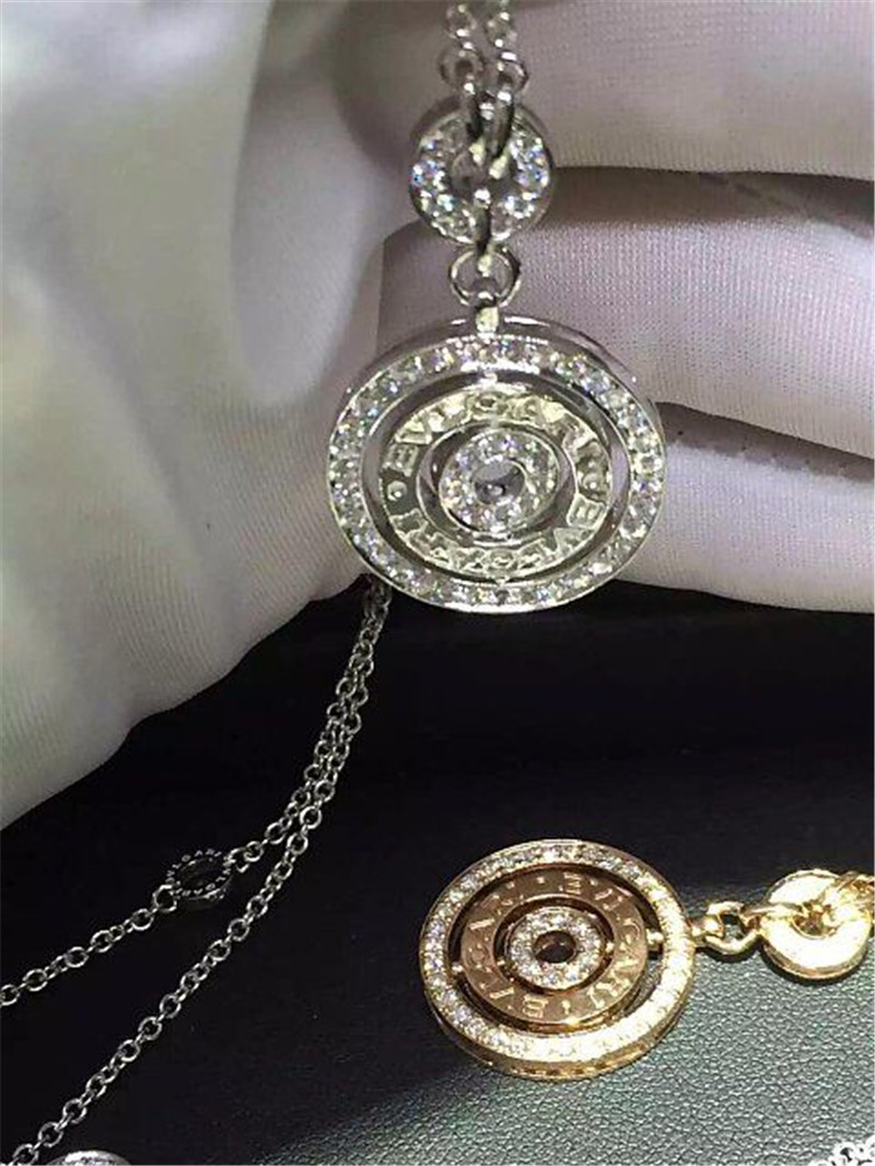 Real low price and high quality jewels B diamond necklace 18k gold diamond luxury low price jewel necklace