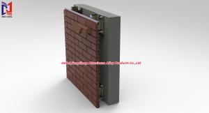 Quality Silver / Black Terracotta Brick Wall Support System Aluminum Construction wholesale