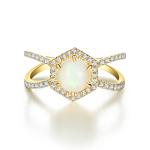 925 Sterling Silver Natural Blue Moonstone Ring Moonstone Jewelry Design