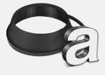 3d Letter Signs Subway Black Color Virgin Material Length 35m Plastic Trim Cap