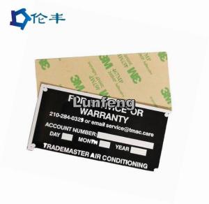 Quality 3M467 Self Adhesive Stainless Steel Name Plate wholesale