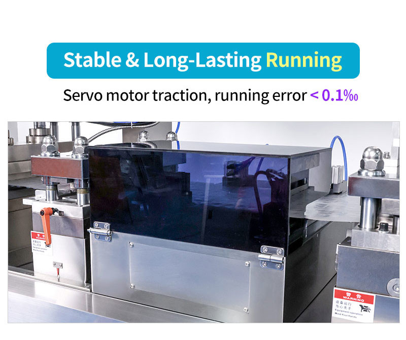 PVC Blister Packing Machine High Speed Forming for Tablet Capsule with Servo Motor