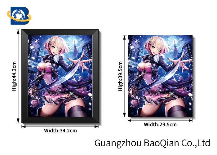 Cartoon One Piece Picture For Wall Decoration , 3d Flip Changing Picture / Poster