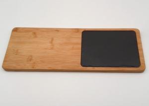 Non Slip Stone Placemats , Kitchen Cutting Board Slate Bamboo Natural