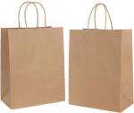 Brown Kraft Packaging Bag Custom Size Accepted Kraft Paper Shopping Bag