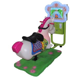 Quality High Profit Coin Operated Carousel Horse , 3d Coin Operated Rocking Horse With 17 Games wholesale