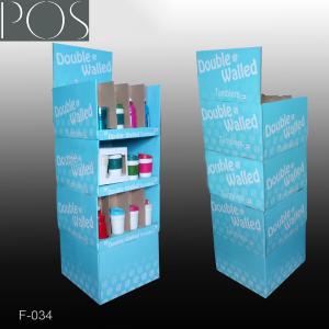 Quality grocery store pop corrugated display stand for bottles wholesale