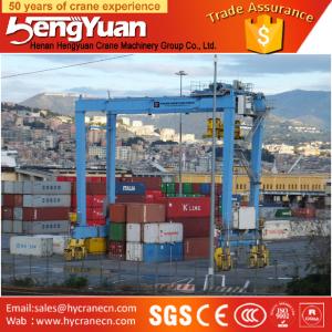 Quality Rubber Tyre Container Gantry Crane with design rain-proof equipment above the trolley wholesale