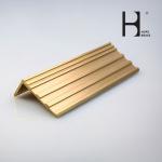 Rust Resistant 59%Cu Decorative Brass Stair Nosing For Marble Edge