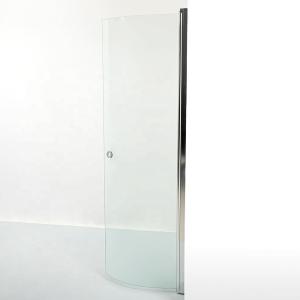 Quality 8-12mm SGCC C-Shaped Curved Tempered Shower Glass for Hall Bathroom Renovation wholesale