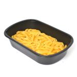 Black Disposable Rectangle FDA Frozen Food Tray Packaging