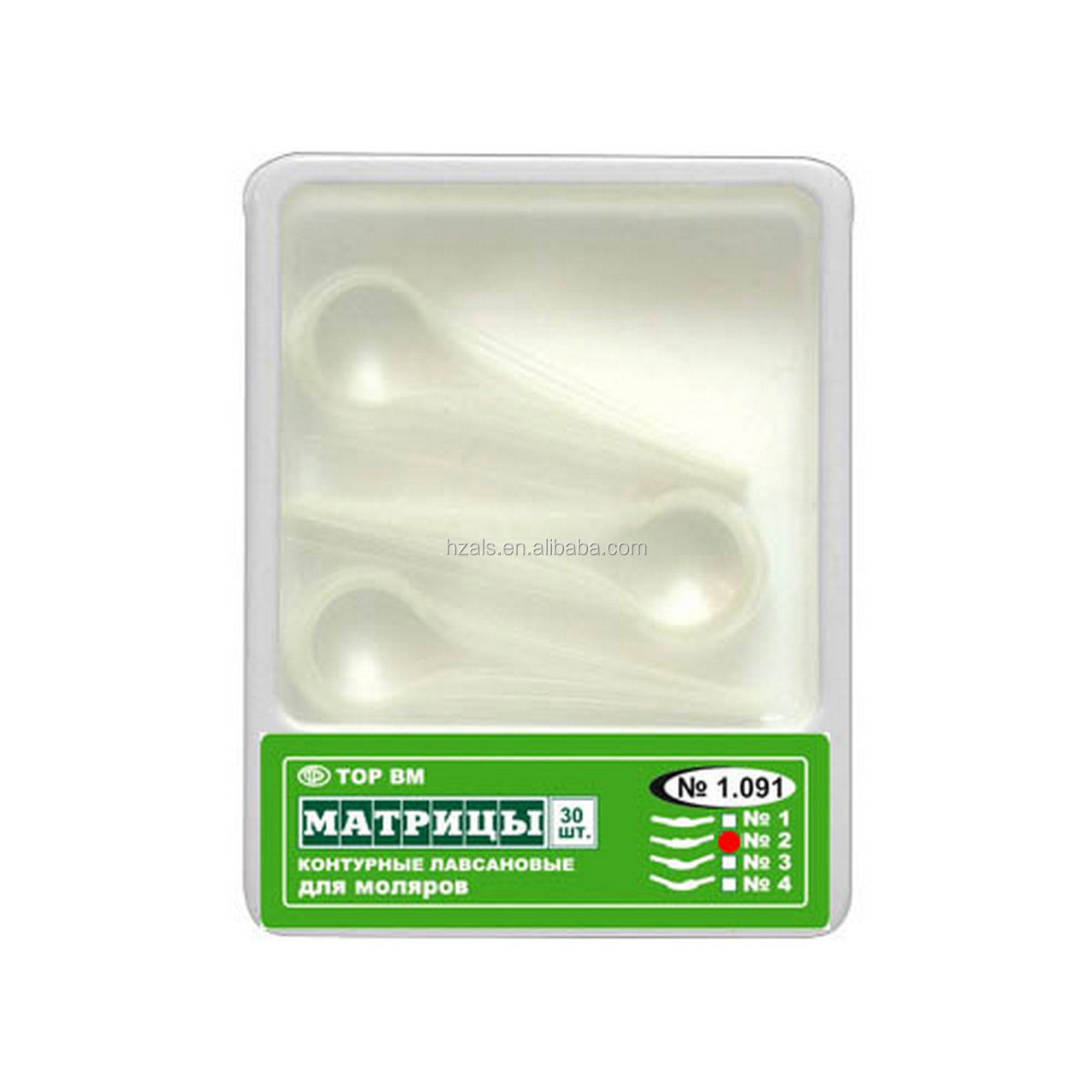 Instrument Classification Class II Dental Premolar Transparent Contoured Matrices Combined with Clamp TOR VM/ TOP BM 1.094