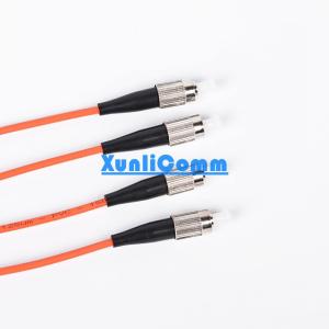 Quality FC - FC Fiber Optic Patch Cord , Orange Multimode Duplex Fiber Optic Cable wholesale