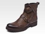 Genuine Leather British Retro Mens Martin Boots / Trendy Chelsea Boots