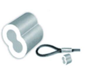 Quality US Type Wire Rope Clip Clamp Eight Type Aluminium Press Clips Sleeves wholesale