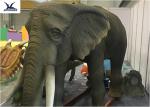 Playground Zoo Decoration Lifelike Animatronic Animal Models Elephant Statues