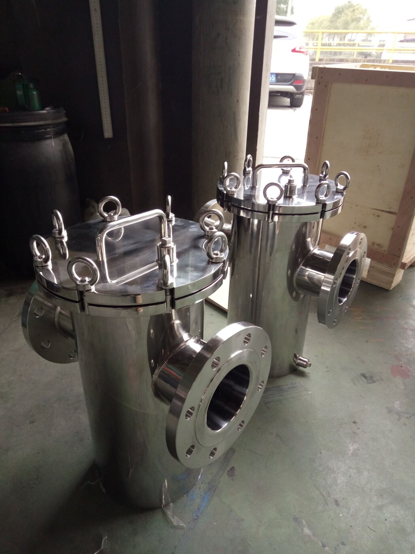 SS 304 316L Stainless Steel Basket Filter for Water Liquid at Standard Temperature