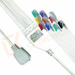 Nihon Kohden One Piece Ecg Monitor Cable Without Screws Clip AHA