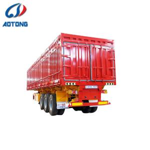 Quality Truck Trailer 3 Axles Dry Van Cargo Semi Trailer with Side Open Door and Curtain Sider wholesale