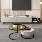 Stone Marble Top Modern Luxury Wooden Dining Table OEM ODM