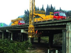 Quality HTRR208 Railway Bridge Inspection Vehicle 4m Height 20km/H Railway Speed wholesale