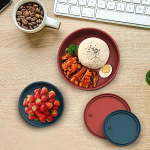 Quality Portable Tasteless Silicone Snack Box Reusable 5 Compartments wholesale