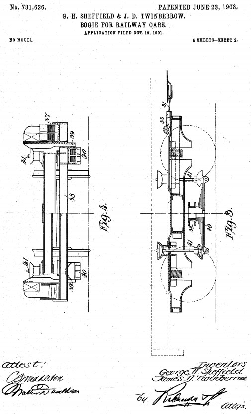 Locomotive Scheffel Bolster Railway Bogie Parts