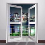 Garden Villa Hinged Aluminum Screen Doors Electrophoresis