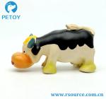 Lovely Latex cow shape dog teaser toy