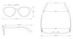 Full Rim Photochromic Anti Blue Light Glasses 55mm High Strength