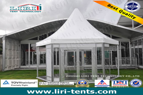 30 people haxagonal tent 6m for business show