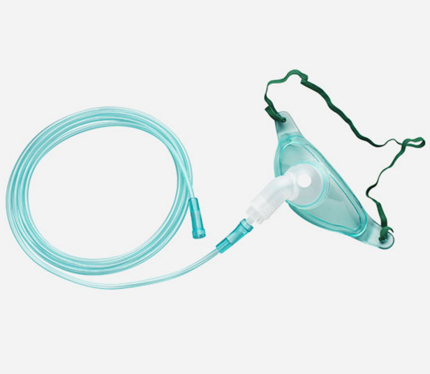 Medical Device PVC Tracheostomy Mask with Tubing High Comfort Usableness