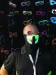 Hot Sales! Wholesale Funny Festival Cosplay Costume el Mask Flashing Light Up