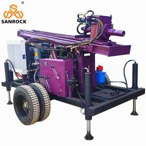 Quality Mini Water Drilling Rig Machine Wheeled Water Well Drill Rig Deep Well Drilling Equipment wholesale