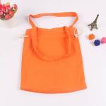 Yellow Printed Cotton Canvas Drawstring Bag Wash In Cold Water Light Weight