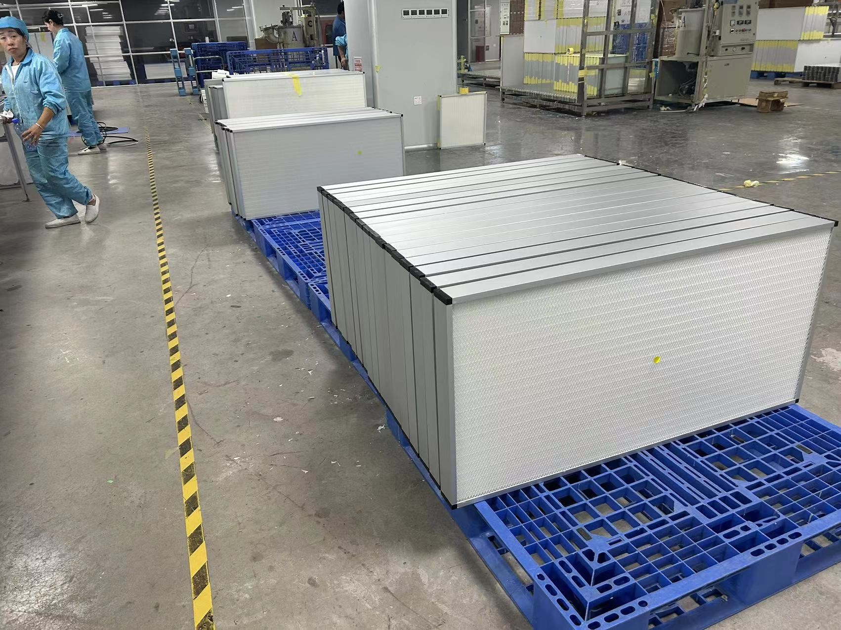 Large Flow Hood Air Filter Panel Style Designed For Modular Cleanroom