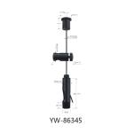 Chrome Plated Ceiling Light Cable Suspension System Brass Material YW86343