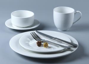 Quality Drizzle Relief Ceramic Dinnerware Set 20Pcs For Hotel Wedding wholesale