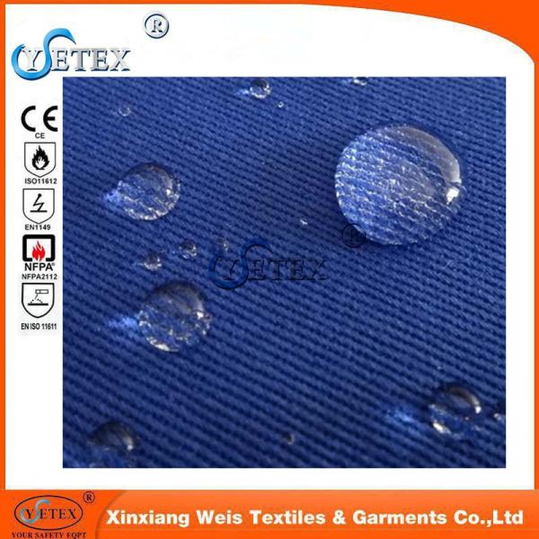 100 Cotton Twill Water Oil Repellent Fireproof Cloth Material Arc Flash
